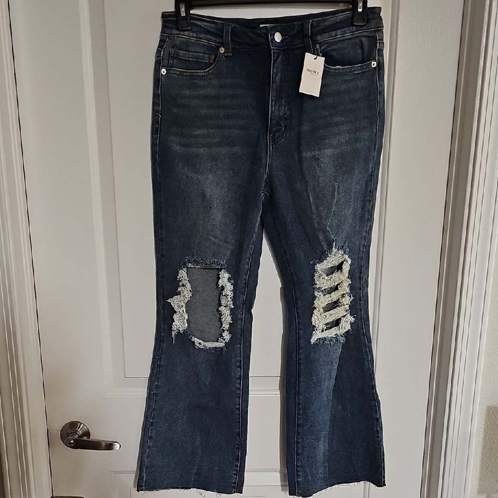 Forever 21 Distressed Denim Jeans